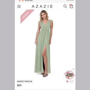 Azazie Tanicia Bridesmaid Dress, Dusty Sage, A8